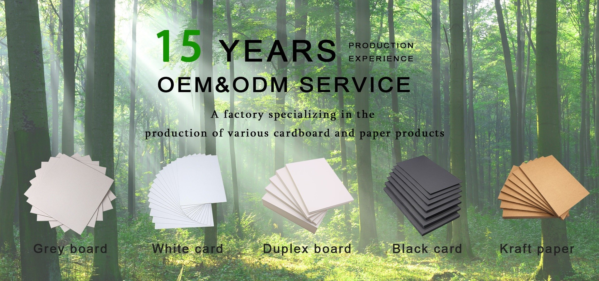 quality Grey Cardboard factory