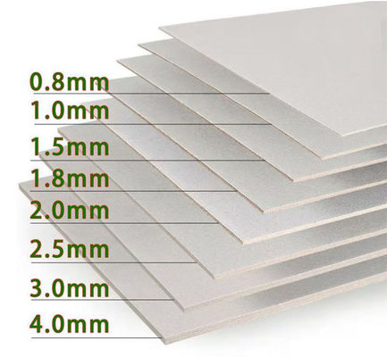 Excellent Hardness 2mm Grey Cardboard For Arch File Customized Uncoated Notebook
