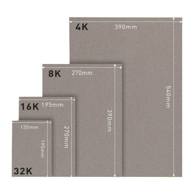 China Manufacture Board Superior Quality Thick Cardboard Sheets Grey Paperboard