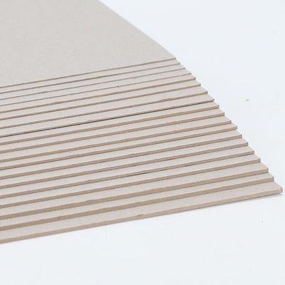 1mm 1.5mm 2mm Grey Cardboard Sheets Anti Curl Duplex Cardboard With Single Side Coating