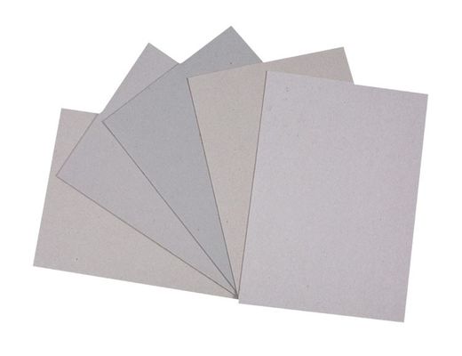 Mixed Pulp Grey Cardboard Paper Sheets Customized Duplex Grey Back Board