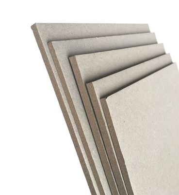 Custom Size 0.5-5mm Thickness Grey Chip Board 200gsm-2400gsm High Stiffness