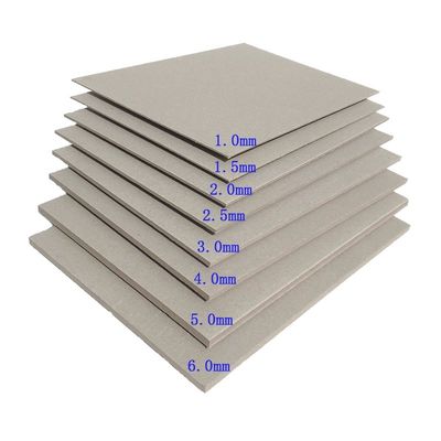 Uncoated Book Binding Grey Cardboard Sheets 1500GSM 1800GSM Manufacturer