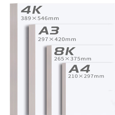 250gsm 300gsm 350gsm Ivory Board Paper PE Coating One Side Glossy Paper