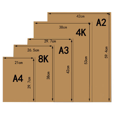 Custom Recycled Brown Kraft Paper 50 Gsm 150 Gsm Kraft Liner Paper Sheets