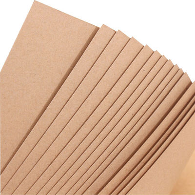 Customized PE Coated Kraft Board Paper Brown Color Gloss Or Matte Finish