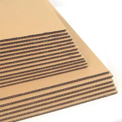 B C E F Flute Cardboard Corrugated Sheets 3 Layer 5 Layer Custom Thickness / Size
