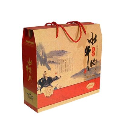 Brown Paper Boxes Recycled Carton Gift Box With Other Printing Handling Techniques