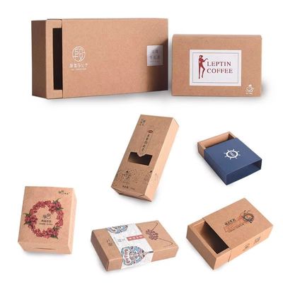 Recyclable Custom Brown Cardboard Gift Boxes For Clothing Packaging