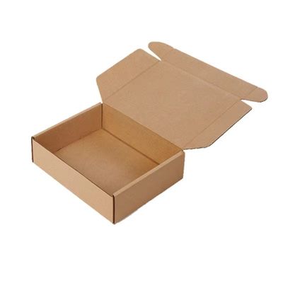 Rigid Corrugated Board Paper Box Brown Colour for Clothing Packaging