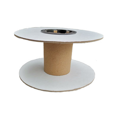 100% Recycle Kraft Paper Cardboard Cable Reel OEM 3D Printing Customized Size