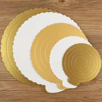 Gold Cake Board 12 Inch Food Grade Round Cake Tray For Cake Packing